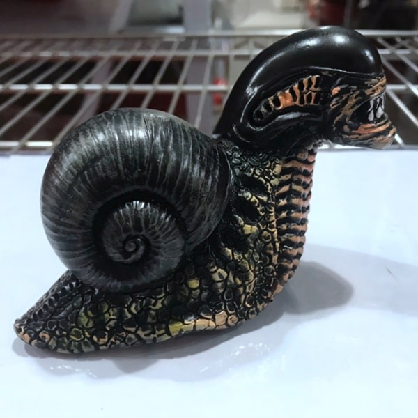 IC Aliens Snegl Statue Figur Statuer Model Dukke Fødselsdagsgaver Re Sort one size