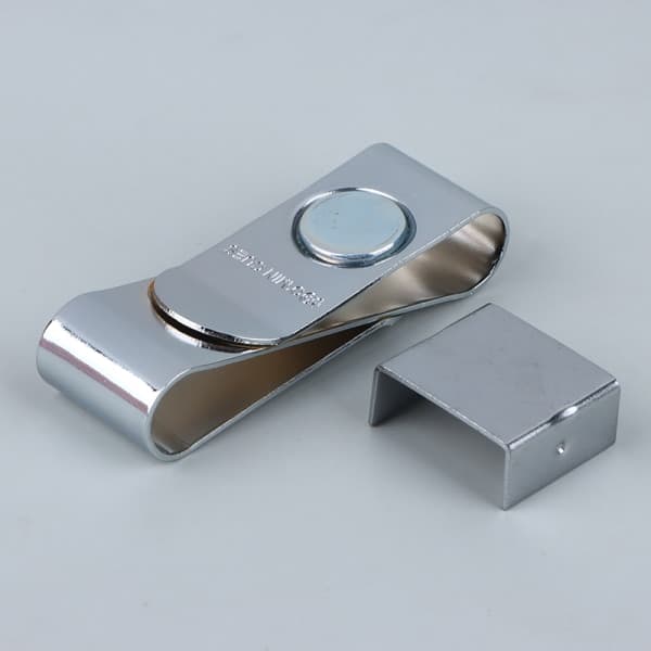 IC Stark magnetisk biljardboll Pool Cue Kalkhållare Metall Magne Silver