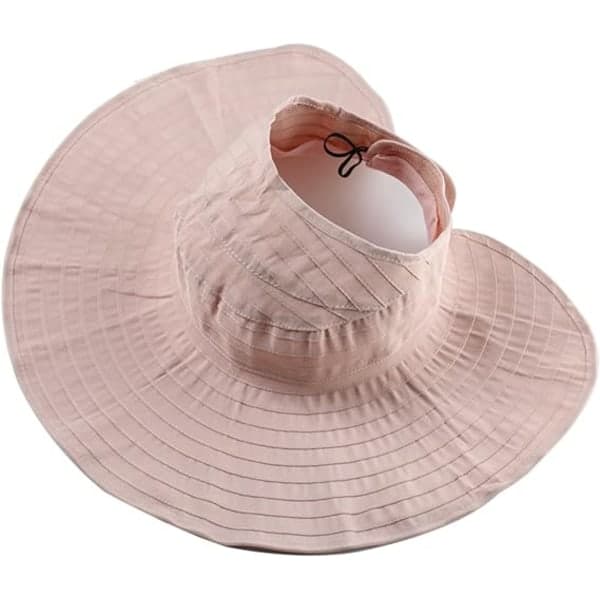IC Sommar Bredbrättad Vikbar Packbar Solskyddande Hatt Floppy Beach Sandpool UPF 54+ Visirkeps Dam Dam Barn Cap