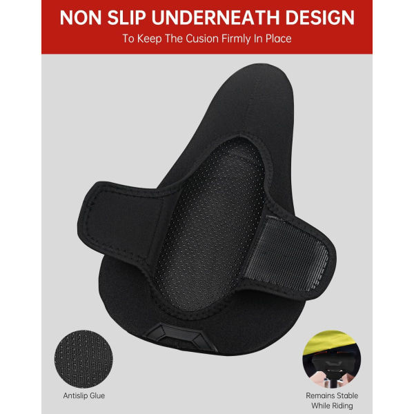 IC Gel Cover Polstret, Blød Cover Pude til Mænd og Kvinder, Komfortable Cykeltilbehør Gel Cover til Cykel
