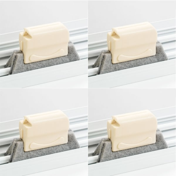 IC 4-pack spaltborste för fönster (beige)
