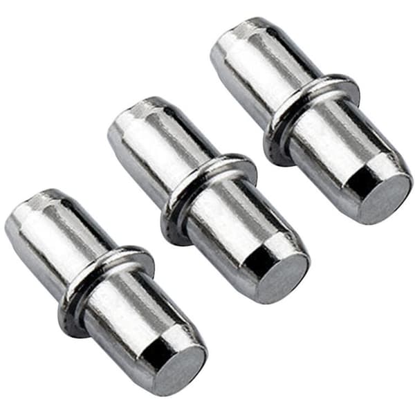 Hylleplugger 5 mm 100 enheter med ring for boring - hylleplugger - hylleplugger - plugger - hylleplugg - 5mm plugg i solid stål, nikkelbelagt