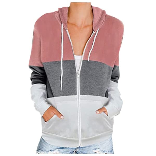 IC Sidefeel Flickor Långärmad Zip Up Hoodie Sweatshirt Casual Coat