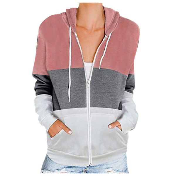 IC Sidefeel Piger Langærmet Zip Up Hoodie Sweatshirt Casual Frakke