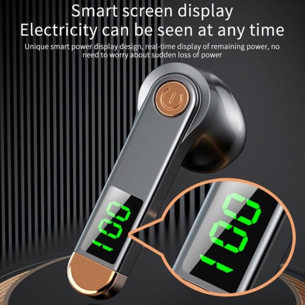 IC Bluetooth 5.2 langaton kuulokkeet mikrofonilla Mini Handsfree Musta
