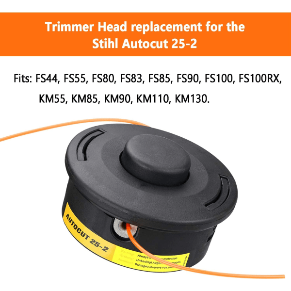 IC Klipphoved til Stihl Auto Cut 25-2, Trimmerhoved passer børste