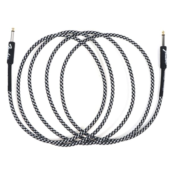 IC Fender Guitar Kabel Wire Line Bas Elbox o Kabel Noise R Sort 3m