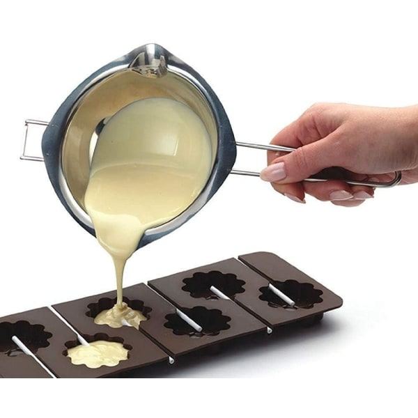 IC 2-pak med 400ML universal dobbeltpande i rustfrit stål