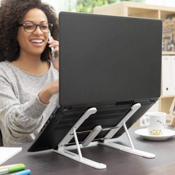 IC Laptopstativ med åpen design - Justerbar Hvit