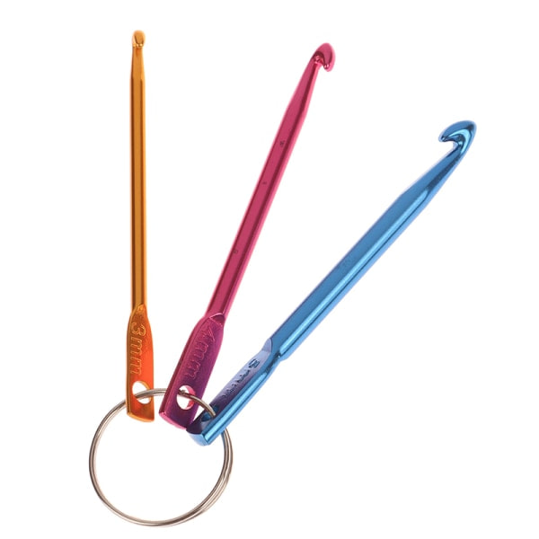 IC 5 sæt 3 størrelser i 1 sæt DIY Multicolour Crafts Strikning s Mini C
