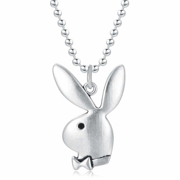 IC Playboy Bunny Halskjede 24\" Rolo-kjede i 304 Rustfritt Stål