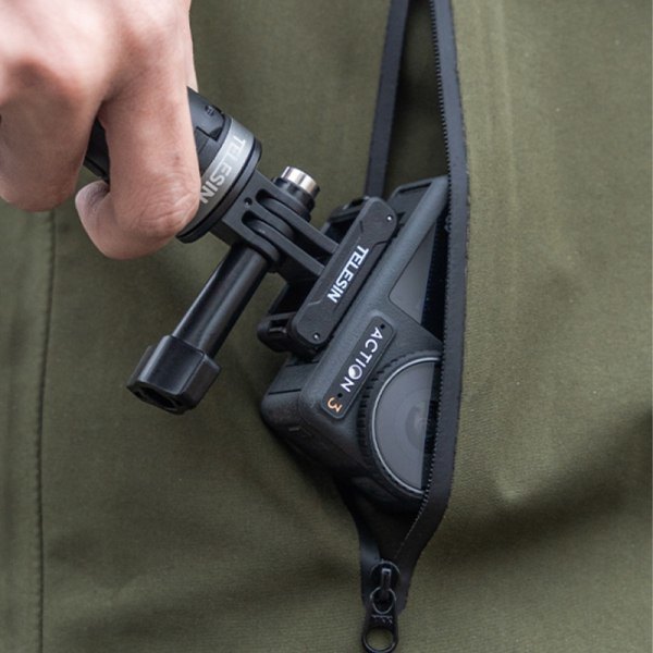 IC Korkea Laatu Magneettinen Kaksiladattava Adapteri Alumiiniseos Action C Musta A1