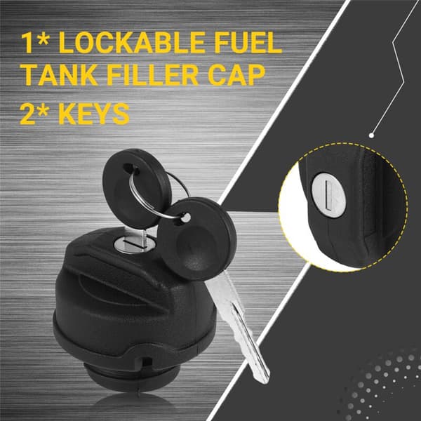 Svart Tanklock för Zafira Corsa