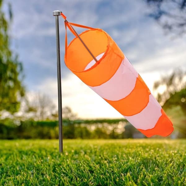 Ripstop - vindpose - vindretning - hastighedsindikator - 80 - cm - Professionel - lufthavns-vindpose-taske - Lufthavns-vindpose