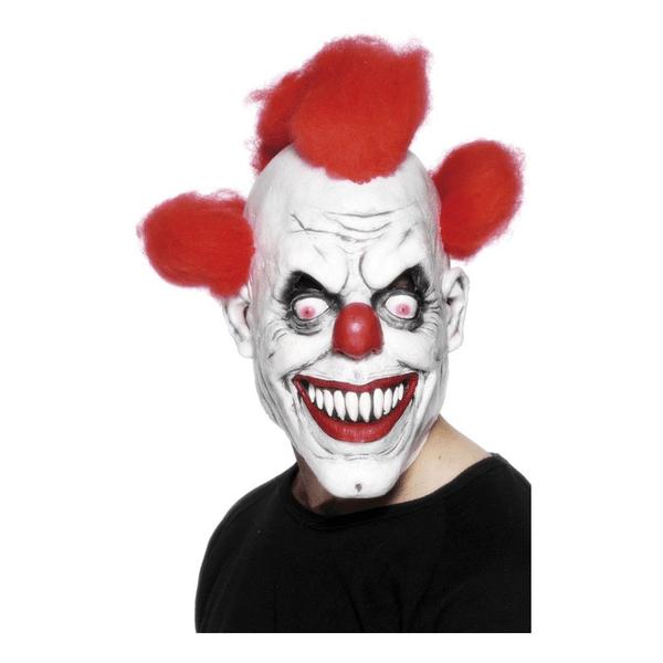 IC Läskig Clownmask Med Hår