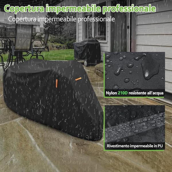 Premium Cover - Tricycle - Full Coverage - Protection - Tricycle - with - Lock Hole - Storage Bag - 1 - 3 - Bikes - Suitable