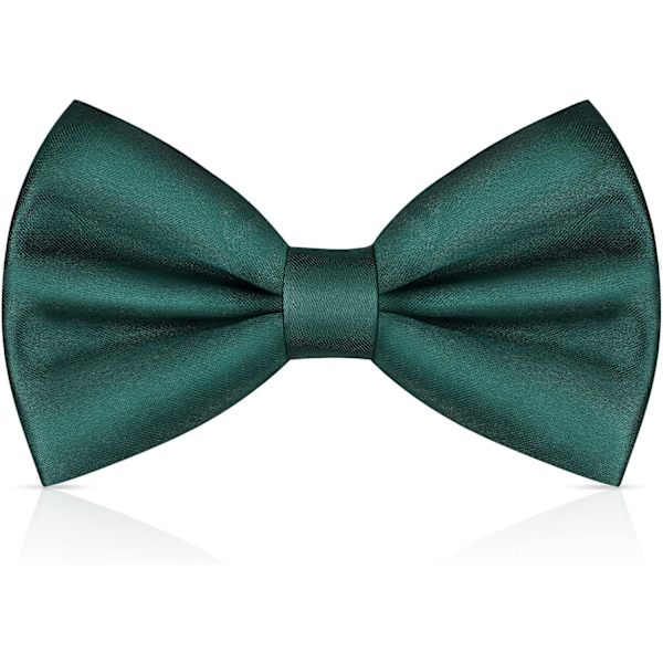 Miesten Solmio, Klassinen Yksivärinen Solmio Miesten, Satiini Tuxedo Solmio, Säädettävä Muodollinen Solmio Juhliin, Hääjuhliin DARK GREEN