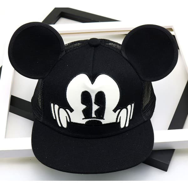 Barn Mickey Mouse Øre Tegneserie Baseball Caps Gutter Jenter Snapback Mesh Solhatt