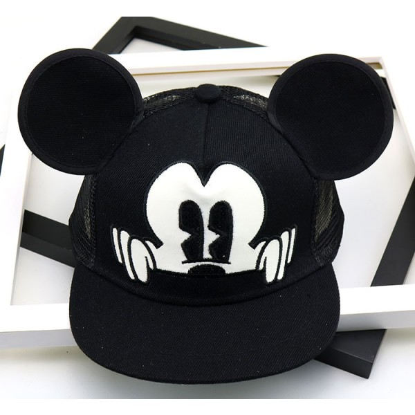 Barn Musse Pigg Öron Cartoon Baseballkeps Pojkar Flickor Snapback Mesh Solhatt