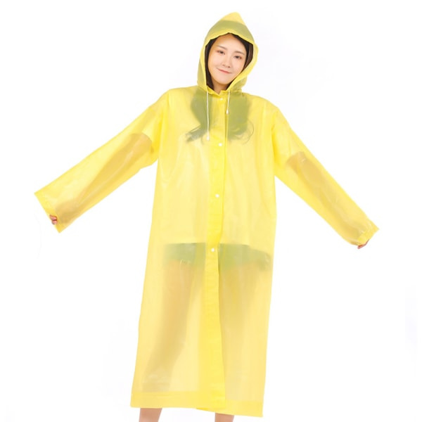 IC Regnrock, [2-pack] Kannettavat EVA-sadetakit Poncho Vedenpitävä keltainen