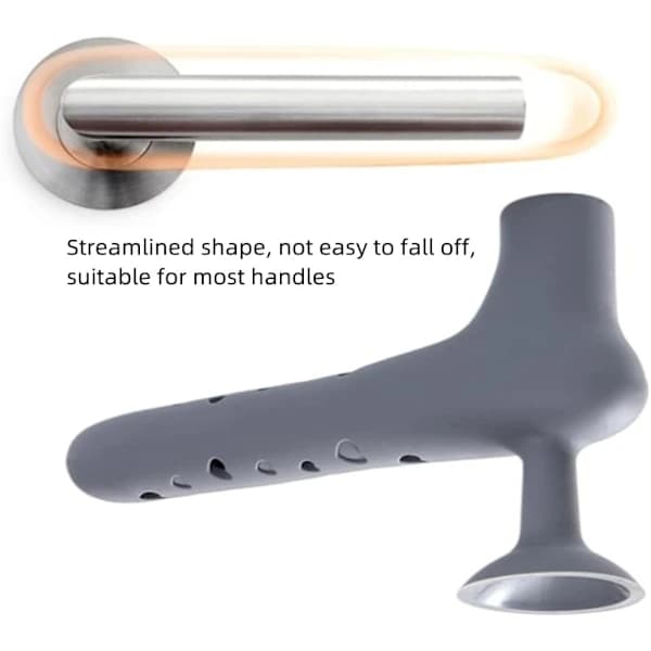 Three Door Handle Covers with Suction Cups, Silicone Door Handle