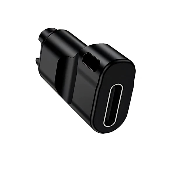 INF USB-C adapter for charging Garmin watch, black