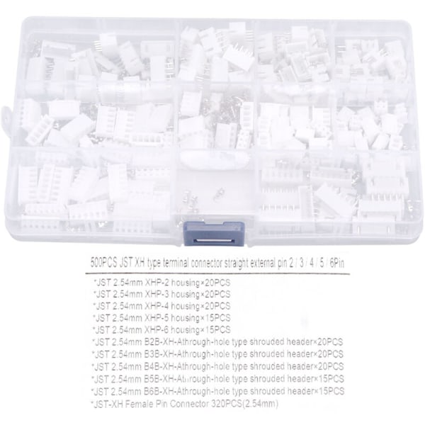 500 st Jumper Wire Connector Terminal 2.54mm Hölje Hona Stift Header Connector Kit, DUBUNS