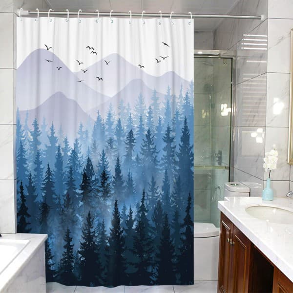 IC Blue Misty Forest Duschsoffa Set Ombre Marinblå Wh