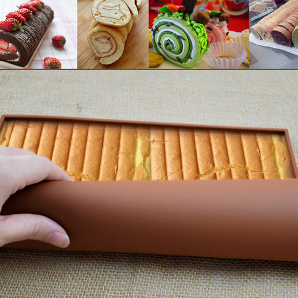IC 1. multifunktionsbageform Non-Stick Silikon Bagemåtte Kage S Kaffe 30.5*25.5cm