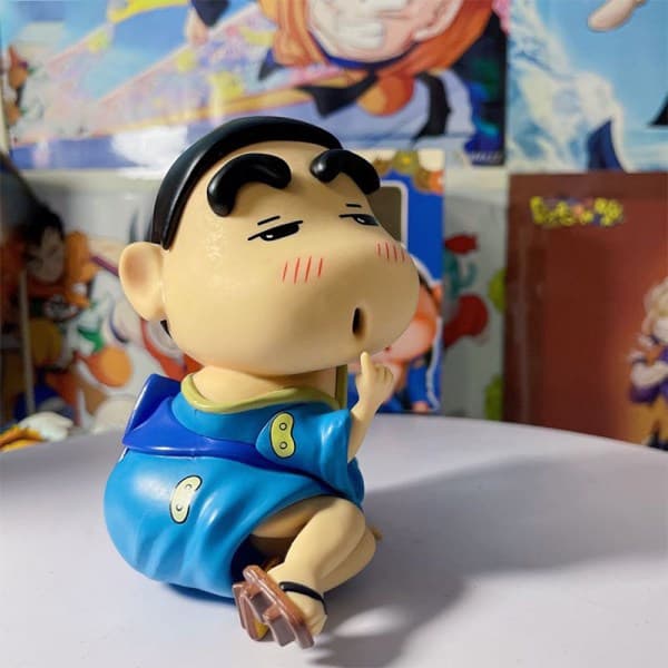 IC 1:a Crayon Shin-Chan Tecknad Anime Figur Shinnosuke Nohara Gk Blå OneSize