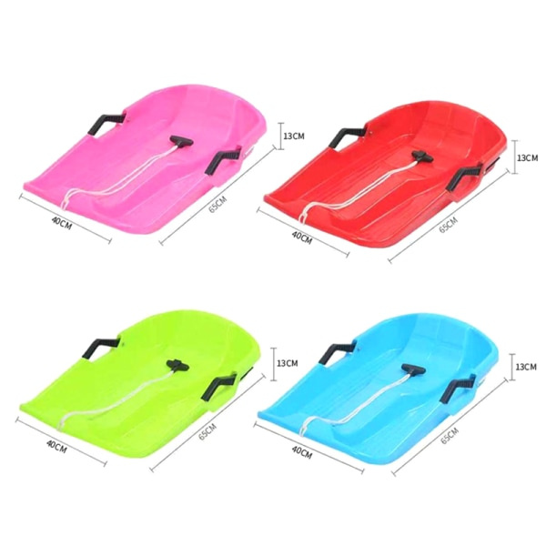 IC Tjock last barn vuxen snowboard pulka pulka utomhus grön rosa