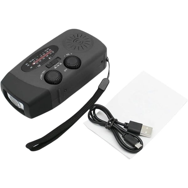 Vevradio & Solcellelader/Nødradio & Powerbank