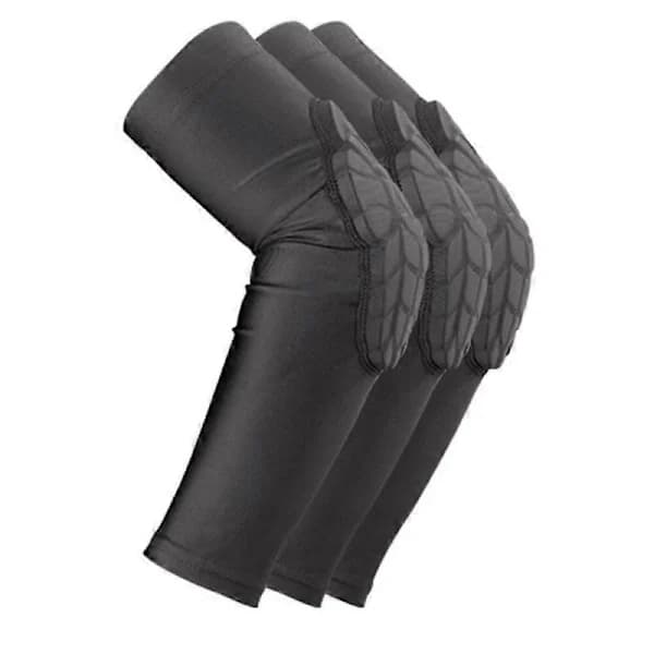 Basketboll Armbågsstöd för Barn, Polyester Spandex Skyddande Cykelskydd, Svart