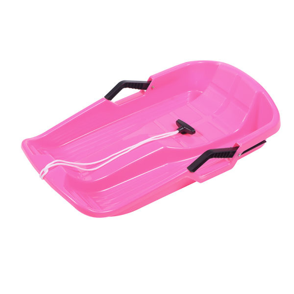 IC Tjock last barn vuxen snowboard pulka pulka utomhus grön rosa