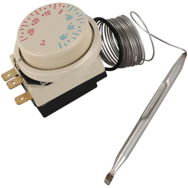 Fryser -30 + 30 Celsius AC 250V 16A AC380V Temperatur Kapillær Termostat