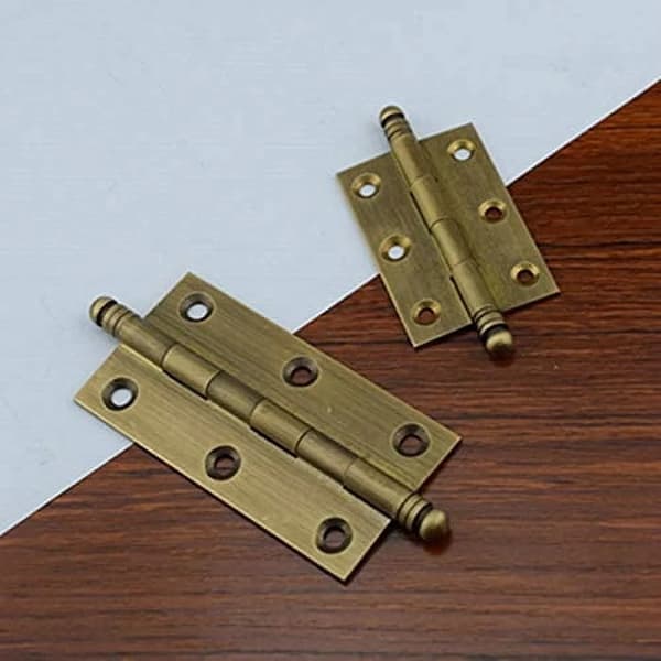 2-pak dekorative stabelhængsler til køkkenskabsdøre, antik messing bronze finish 3 Inch