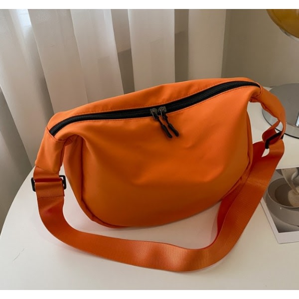 IC Stor kapacitet Messenger Bag Casual Lätt Oxford-tyg Enkel Dumpling Bag (oranssi)