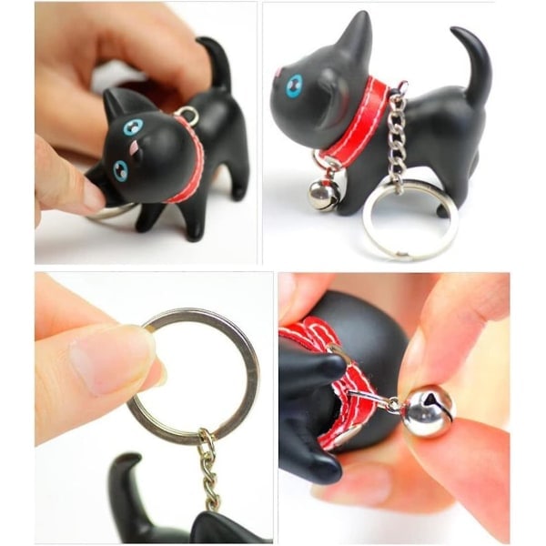 Katte nøgleringe Nøgleringe til bilnøgler Kawaii bedårende taske P IC