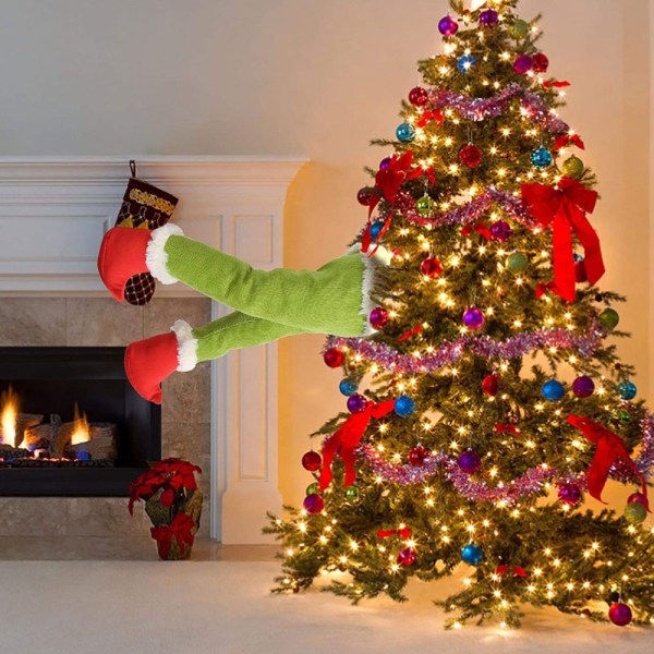 IC Julgranspynt Plysj Julnisse Elfenben Nisser