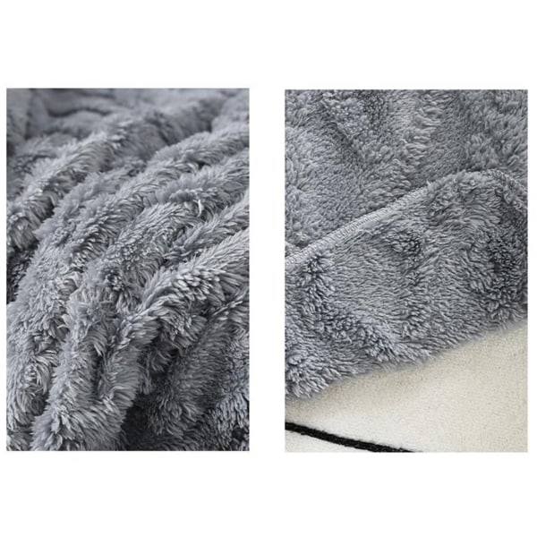 IC Tyk Dobbeltsidet Jacquard T-Formet Polstret Sofa Betræk Grå Betræk til Enkelt Sofa
