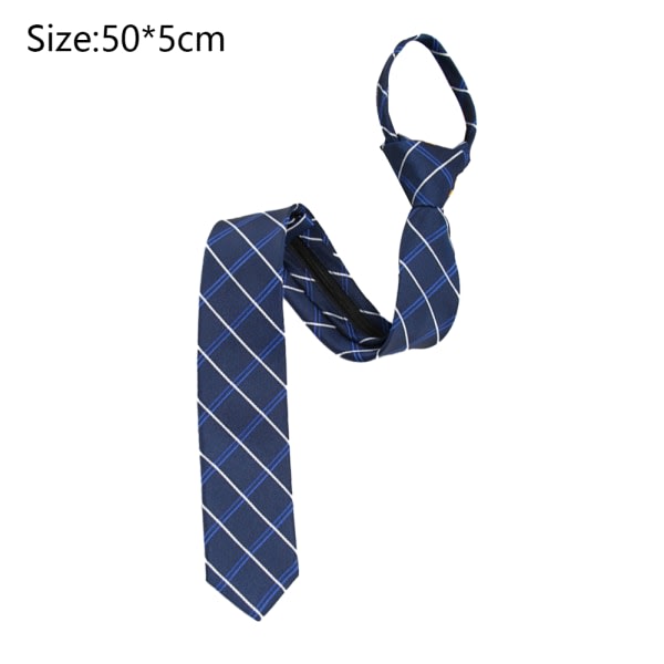IC Klassisk sidenhalsduk för män vävd jacquard slips-rutig