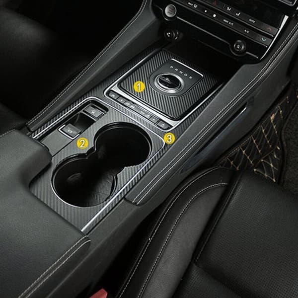 Kulfiber Bilrude og Gear Sticker til F-Pace X761