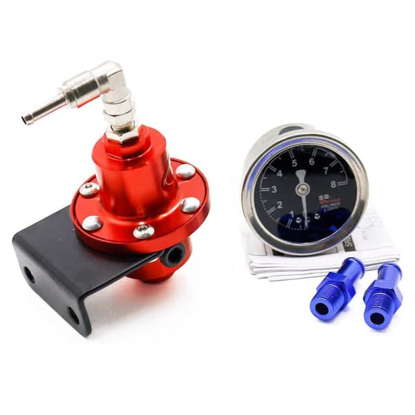 IC Justerbar bensinstyringsregulator for biloverladere Bilmodifisering (blå)