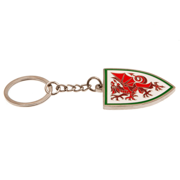 FA Wales Crest Nøglering One Size Rød/Hvid Red/White One Size IC