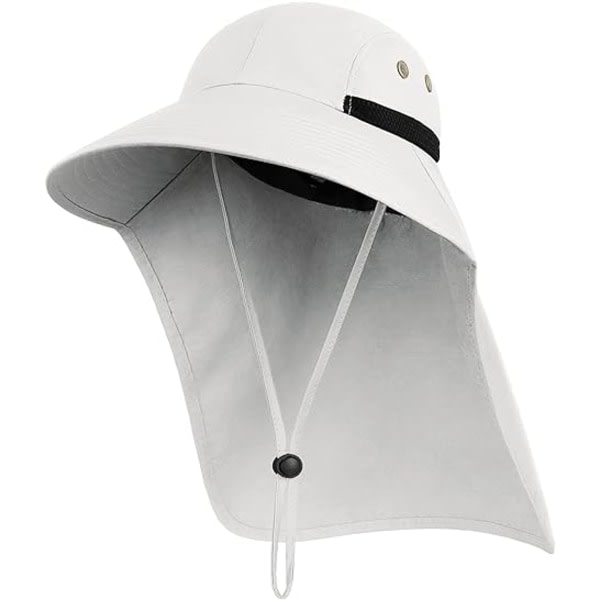 IC Utomhussolhatt för män med UV-skydd Safarikeps Bred cap fiskehatt med nackklaff, för pappa