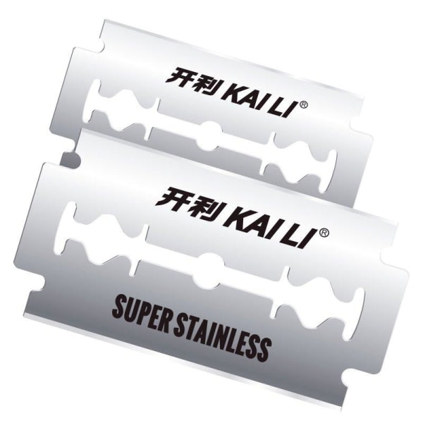 Rakblad Dubbelrakblad -pack Kaili Super Rostfritt silver