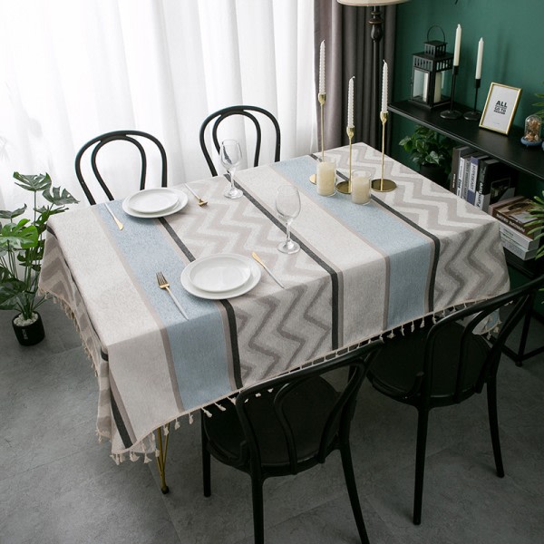 Bordduk i Polyester, Fargerik og Vaskbar, Egnet for Utendørsbruk 140*220cm
