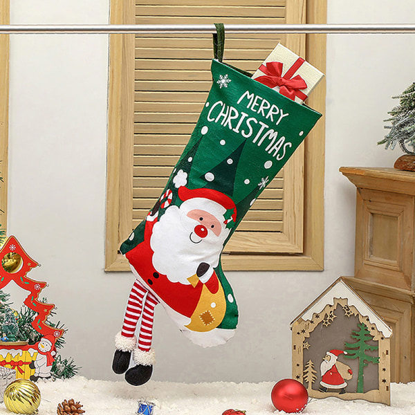 IC Julstrumpa Santa strumpor Stor kapacitet presentpåse Hängande C