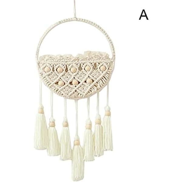 Håndlaget Veggdekorasjon Drømmfangst, Macrame Veggdekorasjon