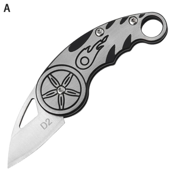 IC MINI D2 Blade Foldbar høj hårdhed Stål Utility Frugt Nøglering A